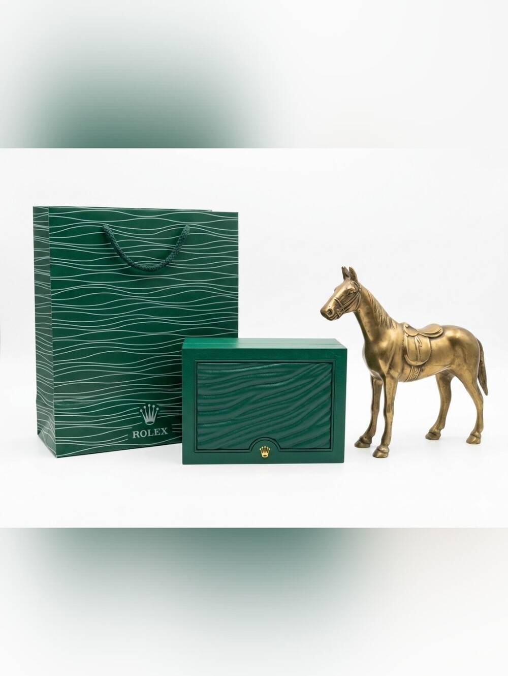 Rolex Green Wave Watch Box Set & Papers, Great Father's Day Gift